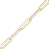 Thumbnail Image 0 of Made in Italy 5.5mm Paper Clip Link Chain Bracelet in 10K Hollow Gold – 7.5"