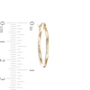 Thumbnail Image 2 of Hollow 25mm Diamond-Cut Hoop Earrings in 10K Two-Tone Gold
