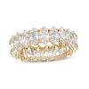 Thumbnail Image 1 of 10K Gold CZ Marquise Eternity Band