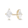 Thumbnail Image 0 of Diamond-Shaped Cubic Zirconia Solitaire Stud Earrings in 10K Gold