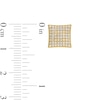 Thumbnail Image 1 of Cubic Zirconia Square Stud Earrings in 10K Gold