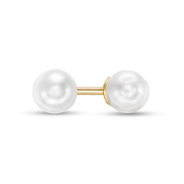 3mm Cultured Freshwater Pearl Stud Earrings in 10K Gold