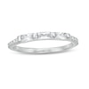Emerald-Cut Cubic Zirconia Stackable Ring in Sterling Silver - Size 6