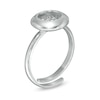 Thumbnail Image 1 of Made in Italy Cubic Zirconia Cluster Adjustable Ring in Sterling Silver