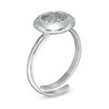 Thumbnail Image 1 of Made in Italy Cubic Zirconia Cluster Adjustable Ring in Sterling Silver