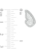 Thumbnail Image 2 of Cubic Zirconia Butterfly Wing Stud Earrings in Solid Sterling Silver