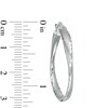 Made in Italy 30mm Diamond-Cut Twist Hoop Earrings in Sterling Silver