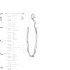 Sterling Silver CZ Solitaire Hoops