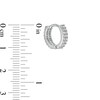 Thumbnail Image 3 of 018 Gauge Cubic Zirconia Double Row Cartilage Hoop Set in Stainless Steel and Brass with Rose IP