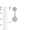 Thumbnail Image 2 of Solid Stainless Steel and Brass CZ Cluster Belly Button Ring - 14G