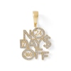 Thumbnail Image 0 of 1/10 CT. T.W. Diamond "NO DAY$ OFF" Necklace Charm in 10K Gold