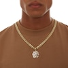 Thumbnail Image 3 of 1/10 CT. T.W. Diamond "NO DAY$ OFF" Necklace Charm in 10K Gold