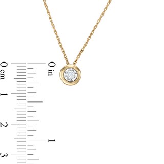 1/15 CT. Diamond Solitaire Pendant in 10K Gold