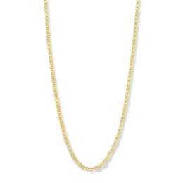 Made in Italy 080 Gauge Miami Curb Chain Necklace in 10K Semi-Solid Gold – 20&quot;