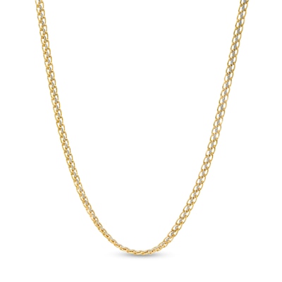 10K Hollow Gold Sedusa Curb Link Chain Made in Italy - 18"