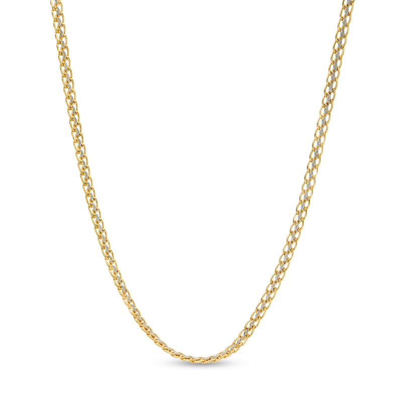 10K Hollow Gold Sedusa Curb Link Chain Made in Italy - 18"