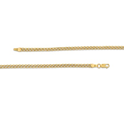 10K Hollow Gold Sedusa Curb Link Chain Made in Italy - 18"