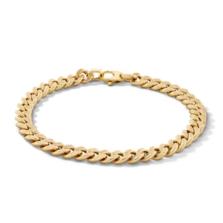 Made in Italy Men's 6.8mm Cuban Link Chain Bracelet in 14K Gold - 8.5