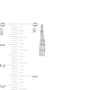 Thumbnail Image 2 of Child's Lab-Created Opal Three Stone Drop Earrings in Sterling Silver