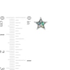 Thumbnail Image 2 of Child's 4mm Star-Shaped Lab-Created Multi-Color Opal Star Stud Earrings in Sterling Silver