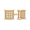 Thumbnail Image 1 of Child's Composite Cubic Zirconia Square Stud Earrings in 10K Gold