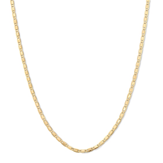 060 Gauge Valentino Chain Necklace in 14K Hollow Gold - 20"