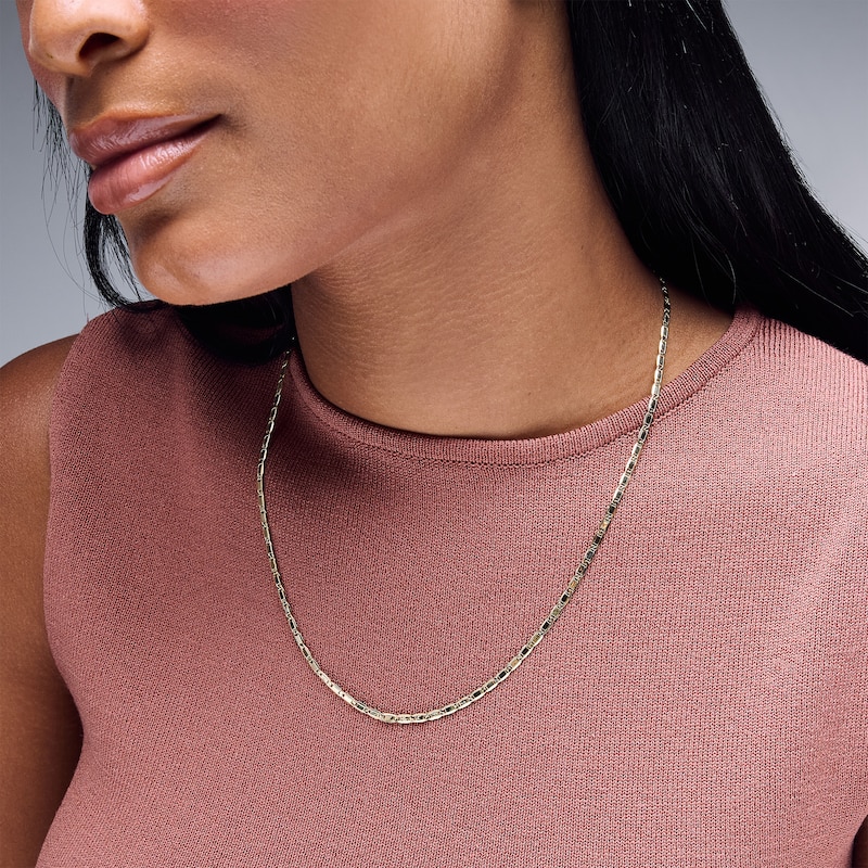 Main Image 2 of 060 Gauge Valentino Chain Necklace in 14K Hollow Gold - 20"