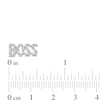 Thumbnail Image 2 of 1/6 CT. T.W. Diamond "BOSS" Stud Earrings in Sterling Silver with 14K Gold Plate