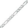 Thumbnail Image 0 of Made in Italy 150 Gauge Solid Figaro Chain Bracelet in Sterling Silver – 8.5"