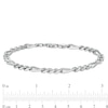 Thumbnail Image 2 of Made in Italy 150 Gauge Solid Figaro Chain Bracelet in Sterling Silver – 8.5"