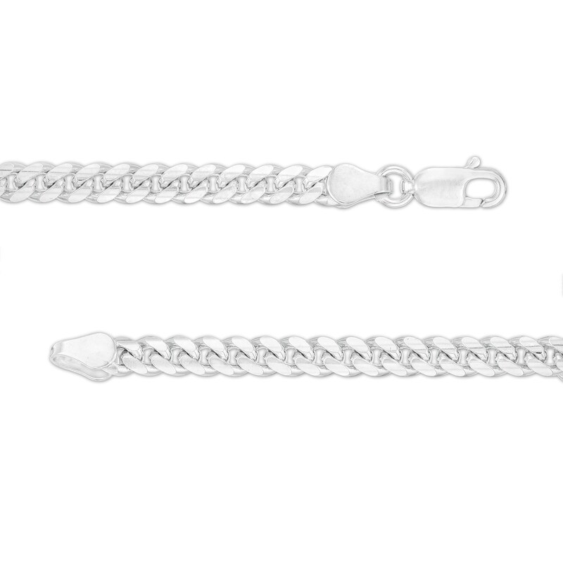 Main Image 2 of Made in Italy 120 Gauge Solid Cuban Curb Chain Bracelet in Sterling Silver – 7.5"