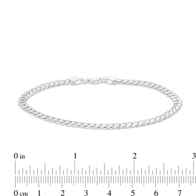 Made in Italy 120 Gauge Solid Cuban Curb Chain Bracelet in Sterling Silver – 7.5"