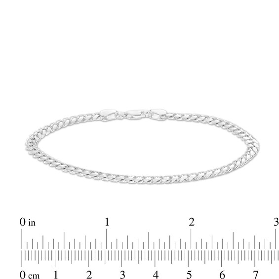 Made in Italy 120 Gauge Solid Cuban Curb Chain Bracelet in Sterling Silver – 7.5"