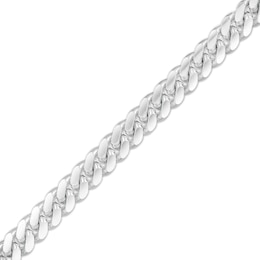 Sterling Silver Cuban Curb Chain Bracelet Made in Italy - 8.5"
