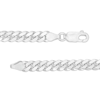 Sterling Silver Cuban Curb Chain Bracelet Made in Italy - 8.5"