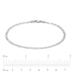 Made in Italy 060 Gauge Solid Valentino Chain Bracelet in Sterling Silver – 7.5"