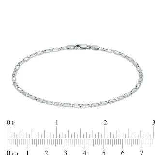 Made in Italy 060 Gauge Solid Valentino Chain Bracelet in Sterling Silver – 7.5"