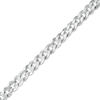 Thumbnail Image 1 of Made in Italy 100 Gauge Solid Flat Curb Link Chain Bracelet in Sterling Silver – 7.5"