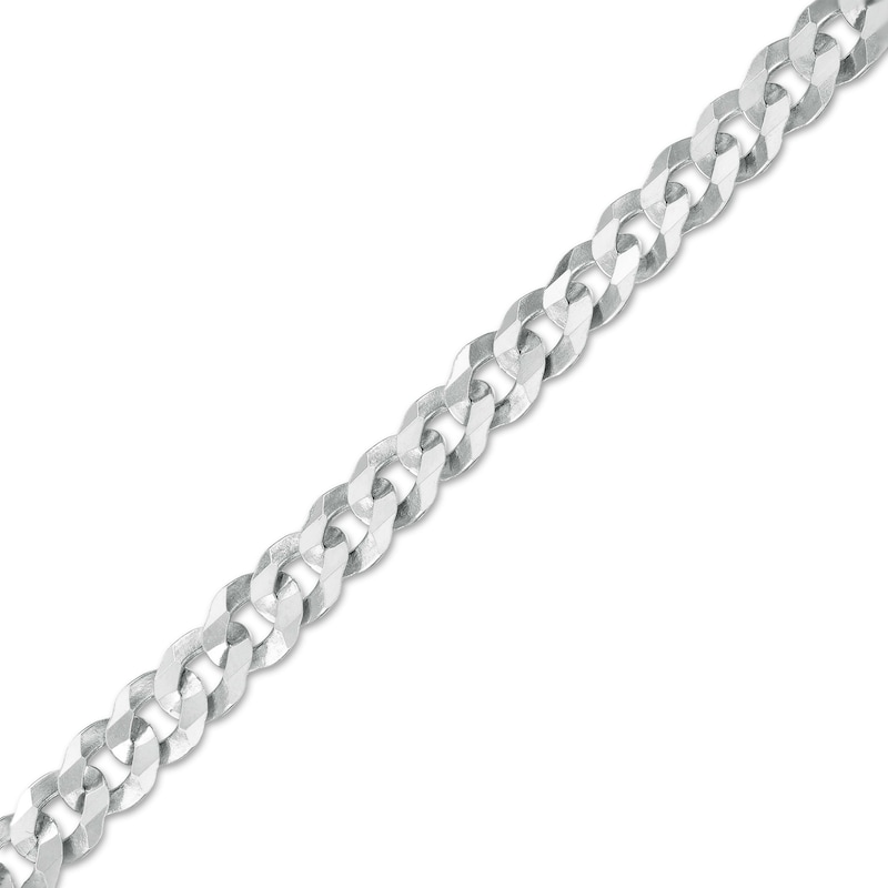 Made in Italy 100 Gauge Solid Flat Curb Link Chain Bracelet in Sterling Silver – 7.5"