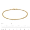 Thumbnail Image 2 of Made in Italy 050 Gauge Sedusa Curb Link Chain Bracelet in 10K Hollow Gold – 7.5"