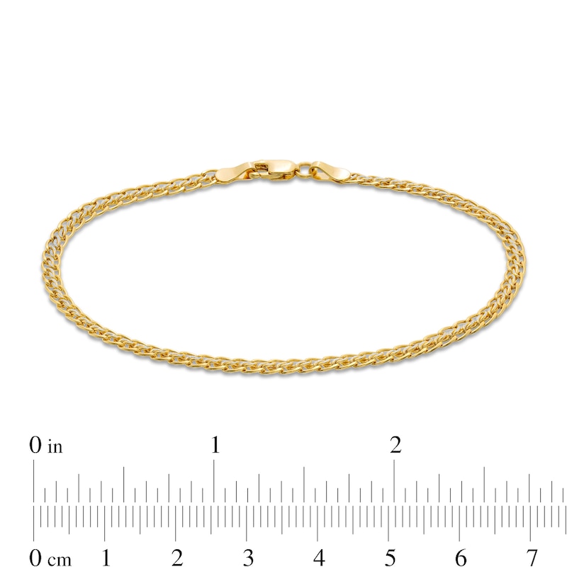 14K Gold Initial Bracelet 14K Yellow Gold / 7 - 7.5