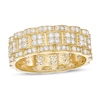 Thumbnail Image 0 of Quad Cubic Zirconia Scallop Edge Ring in 10K Gold - Size 10