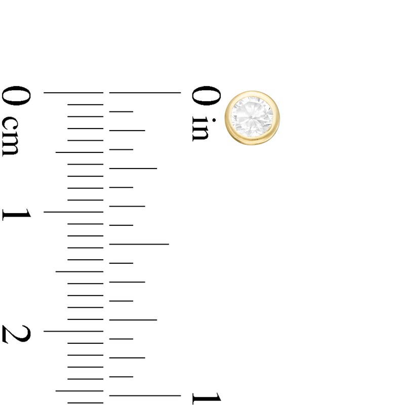 Child's 4mm Cubic Zirconia Stud Earrings in 10K Gold