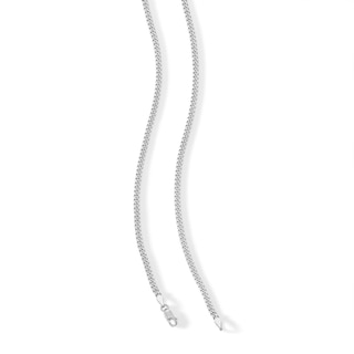 Sterling Silver Miami Curb Chain Made in Italy - 18"