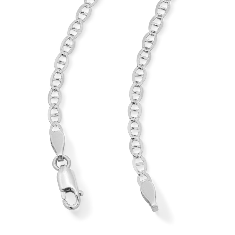 Main Image 4 of Sterling Silver Mariner Chain Made in Italy - 18"
