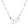 Made in Italy "LOVE" Paper Clip Choker Necklace in Sterling Silver – 16"