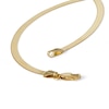 Thumbnail Image 1 of Made in Italy 027 Gauge Herringbone Chain Bracelet in 10K Solid Gold – 7.25"