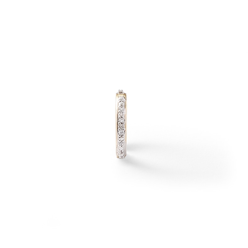 Diamond Accent Cartilage Cuff Earring in 14K Semi-Solid Gold
