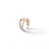 Thumbnail Image 0 of 1/15 CT. T.W. Diamond Double Row Cartilage Cuff Earring in 14K Semi-Solid Gold