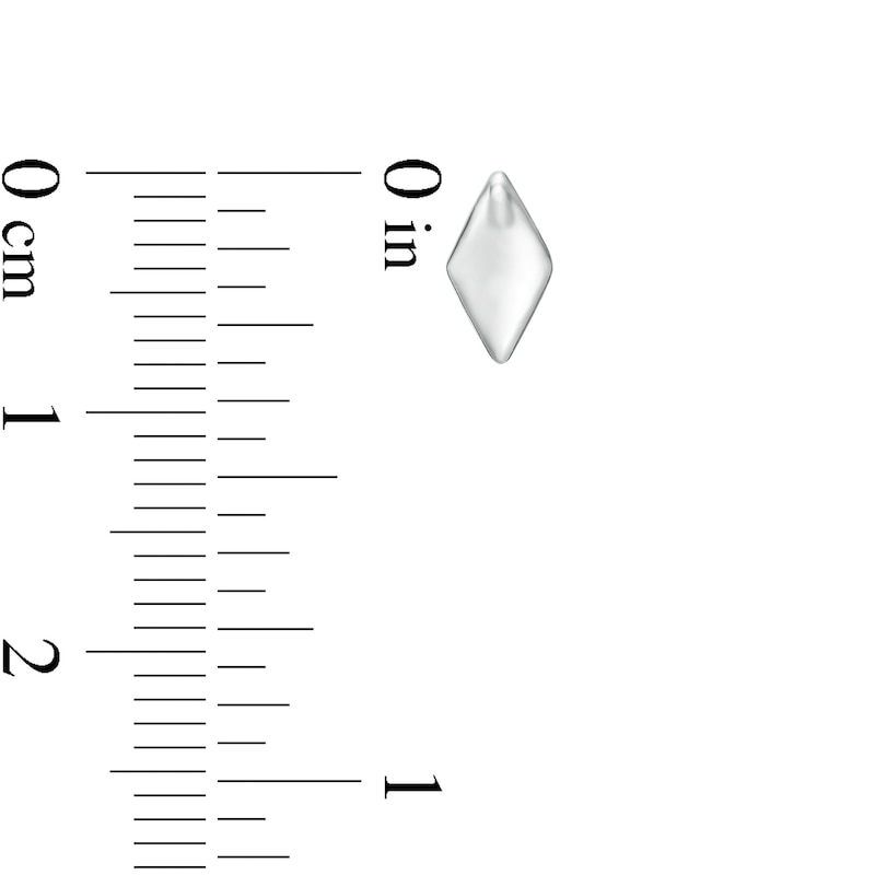 Mini Geometric Stud Earrings in Sterling Silver
